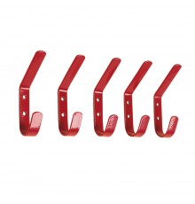 
	For a finishing touch to the cloakroom or tack room, this set of 5 steel brackets is STUBBYFINE c...